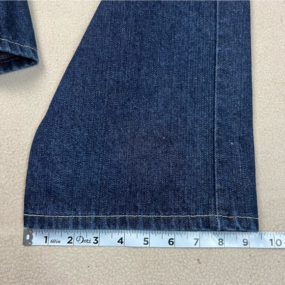 Phat Farm Jeans Mens 40x30 Dark Wash Straight Fit Pants Embroidered Pockets - Picture 4 of 10